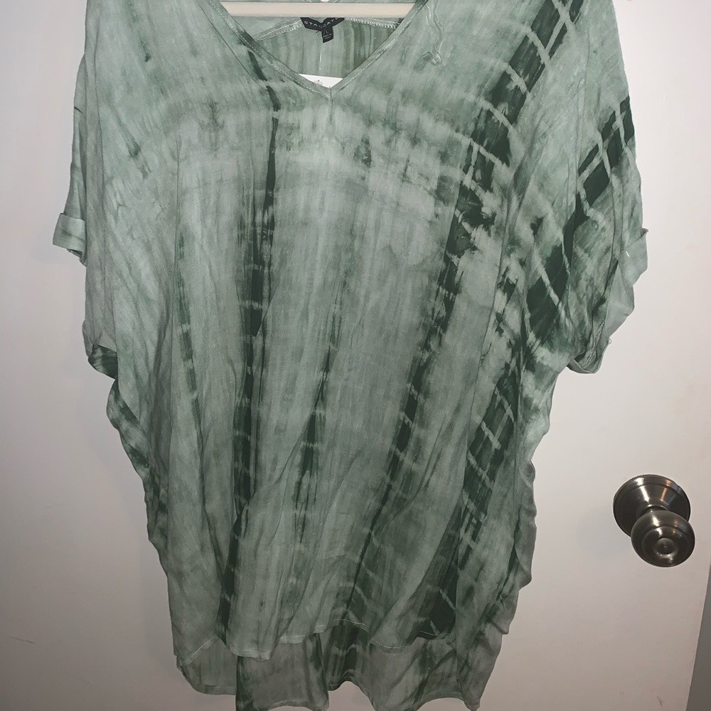 Green blouse